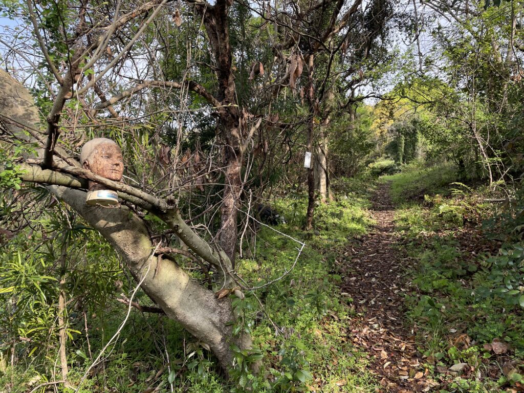 度肝を抜かれた、首から上だけのマネキン