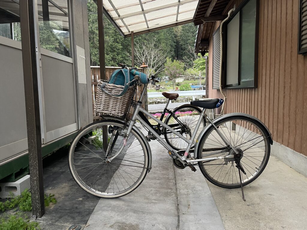 自転車を借りて銭湯へ