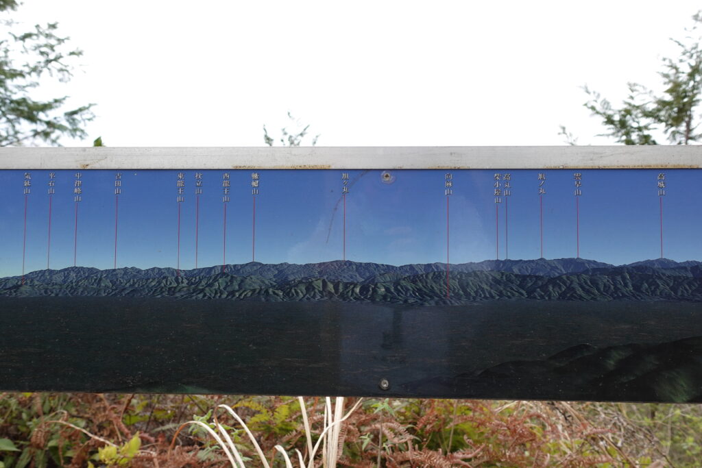 ここから見える山々の案内