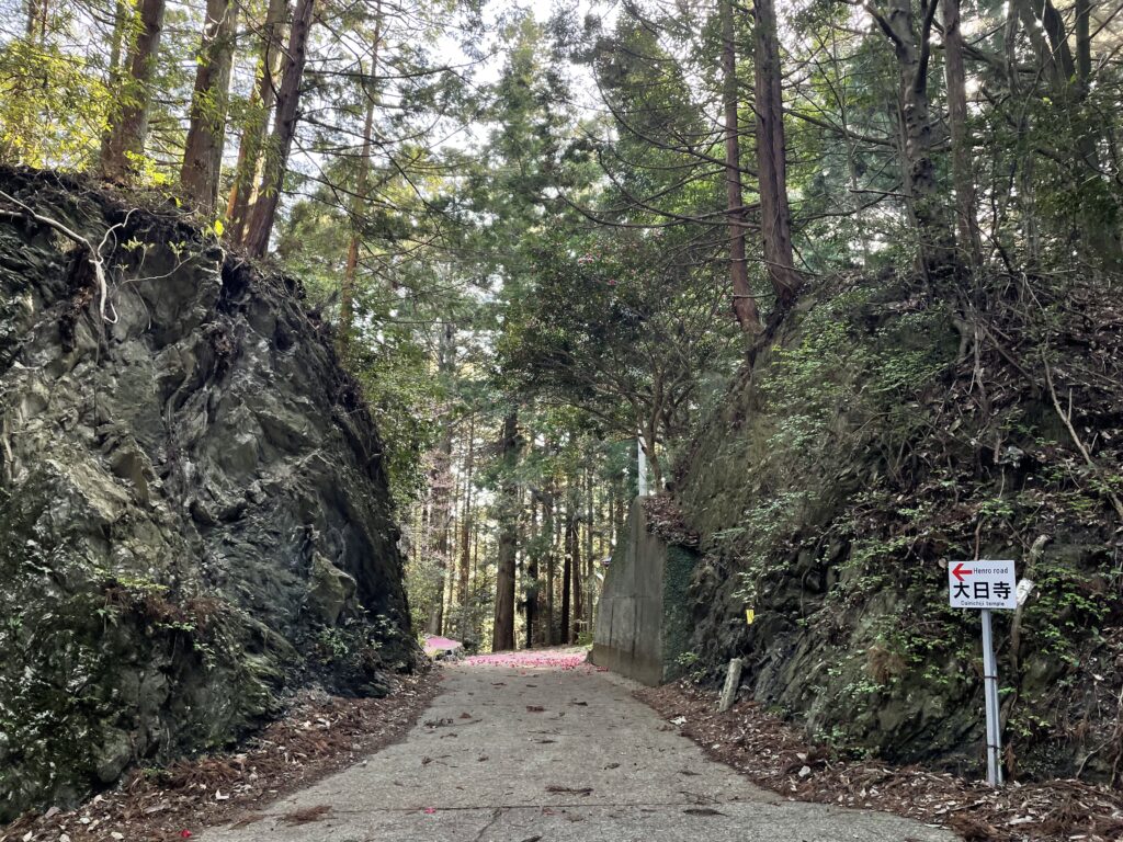 玉ケ峠の切り通し