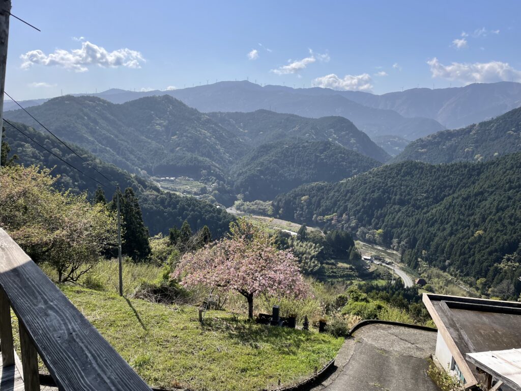 二階のテラスから眺める絶景