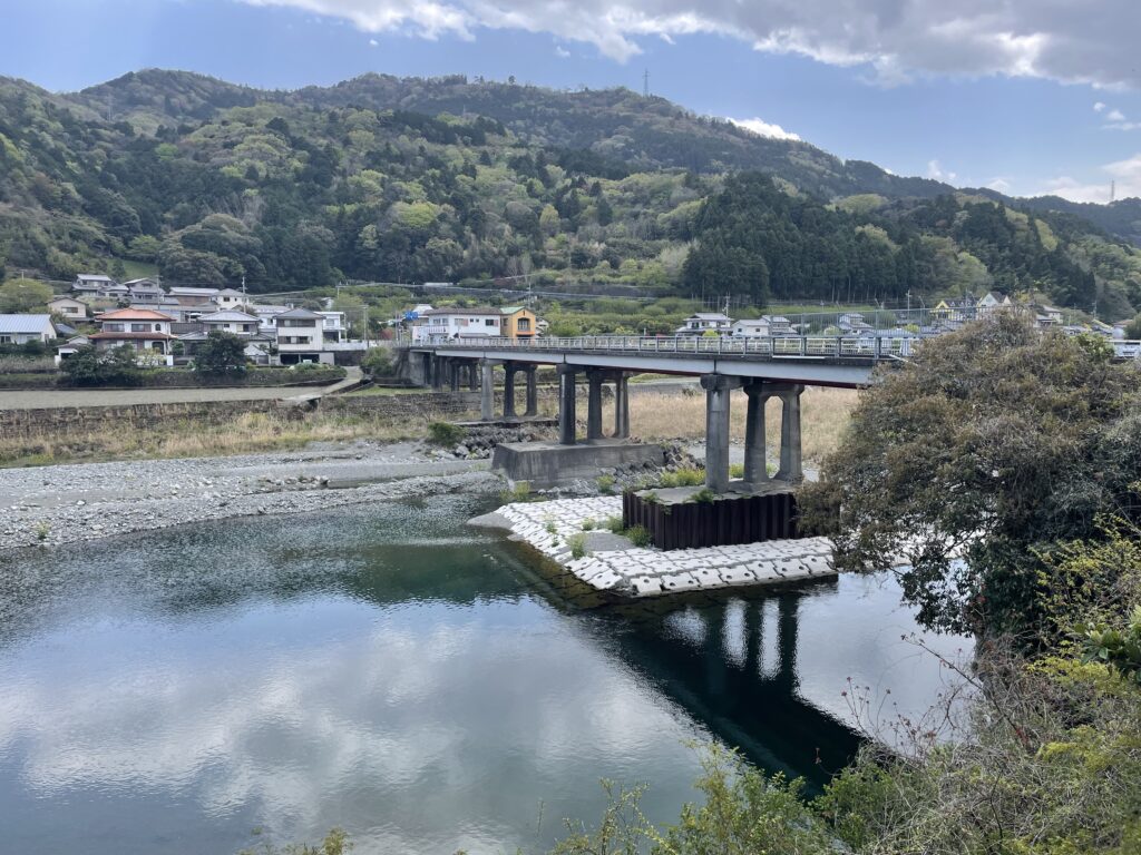 行者野橋を振り返って見たところ