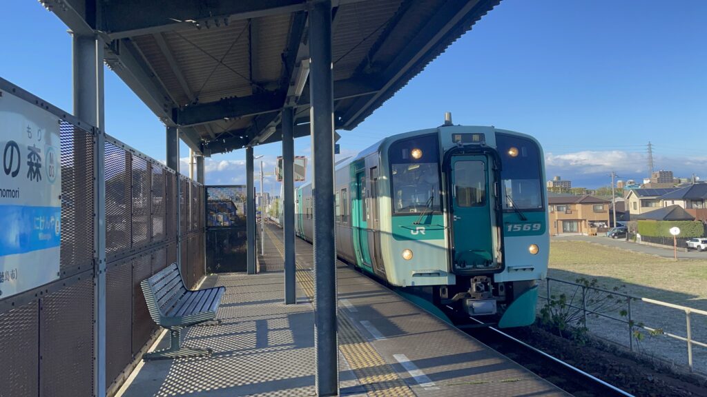 電車がやってきた