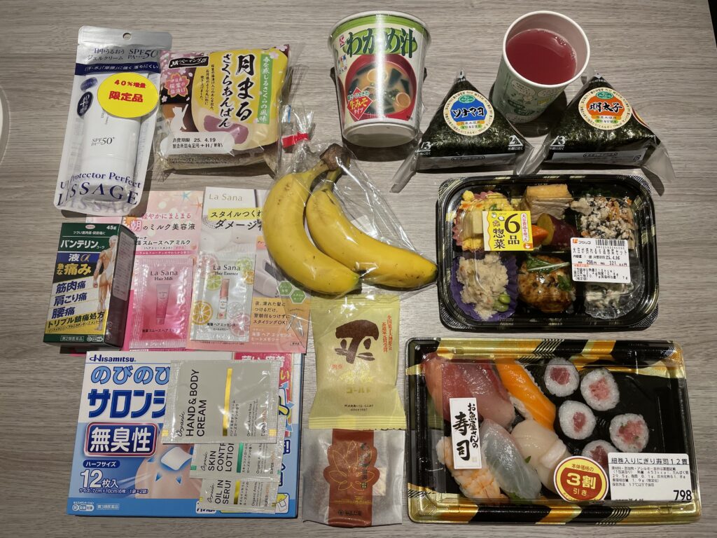 買い込んだ物資たち