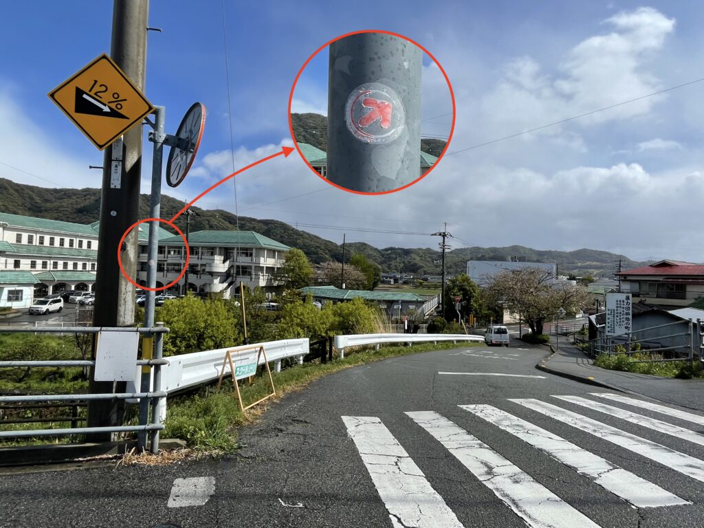 地蔵越への分岐ポイント