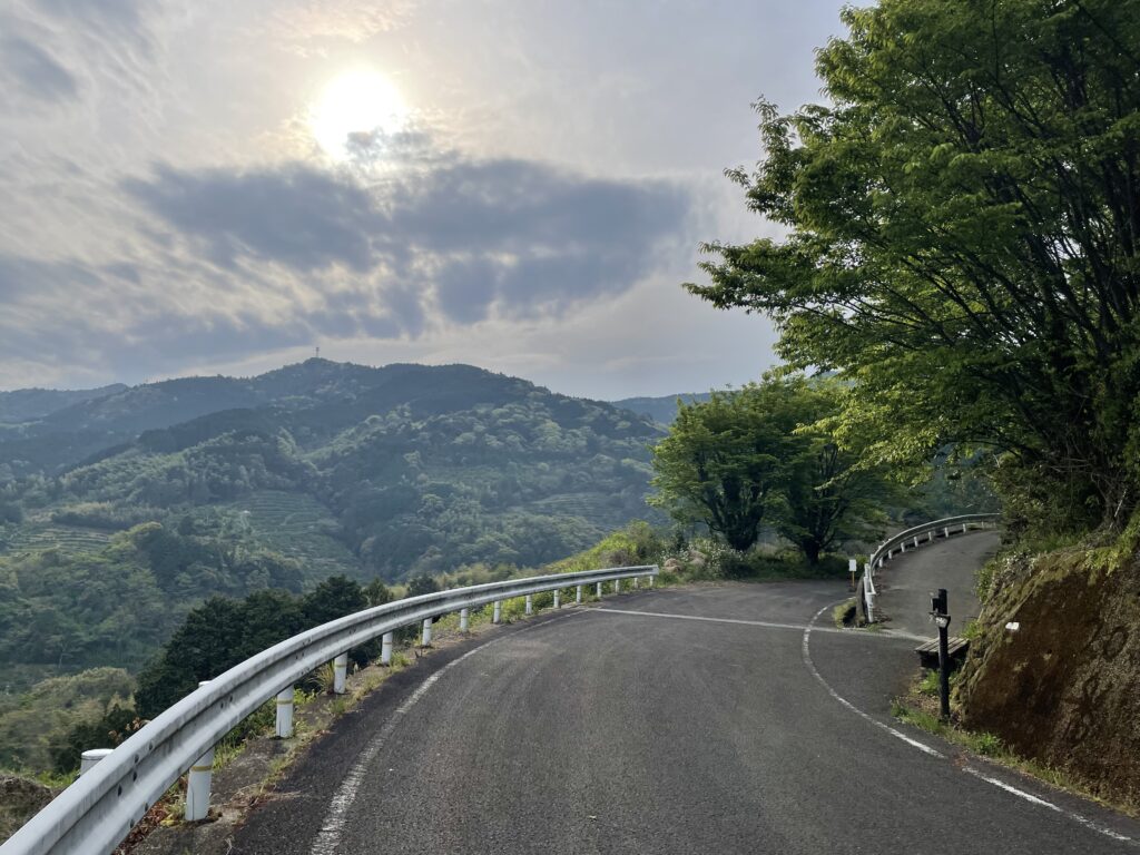 車道から脇道へ