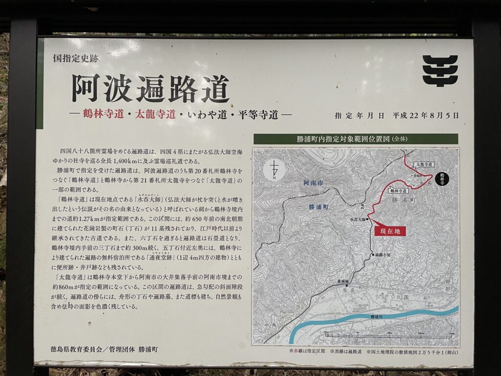 「阿波遍路道」の看板