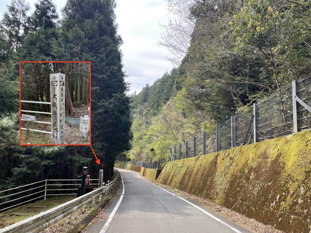 ロープウェイ駅との分岐