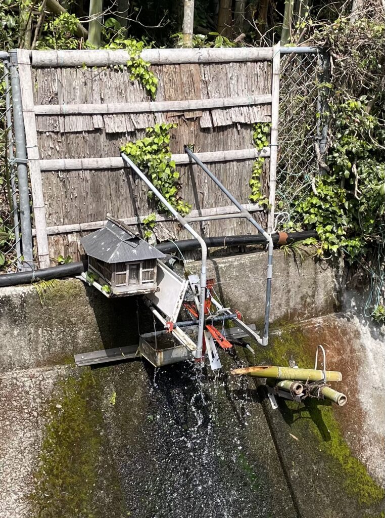 お手製の鹿威し