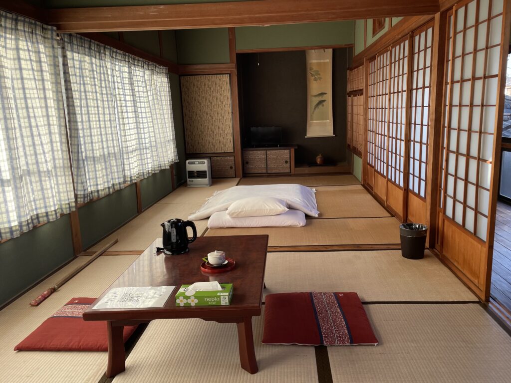 今日の寝床。広い